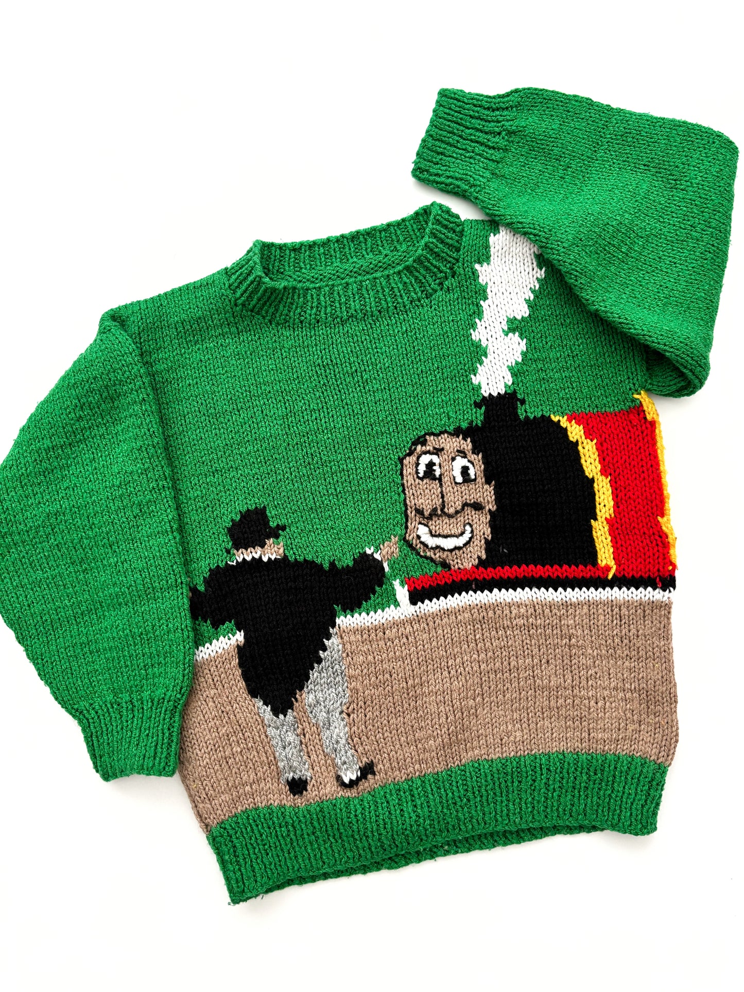 Thomas the Tank Handknit Jumper Age 3