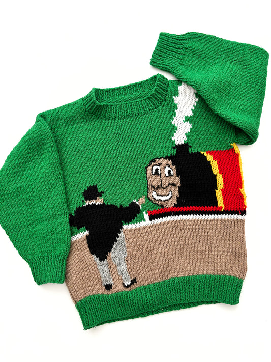 Thomas the Tank Handknit Jumper Age 3