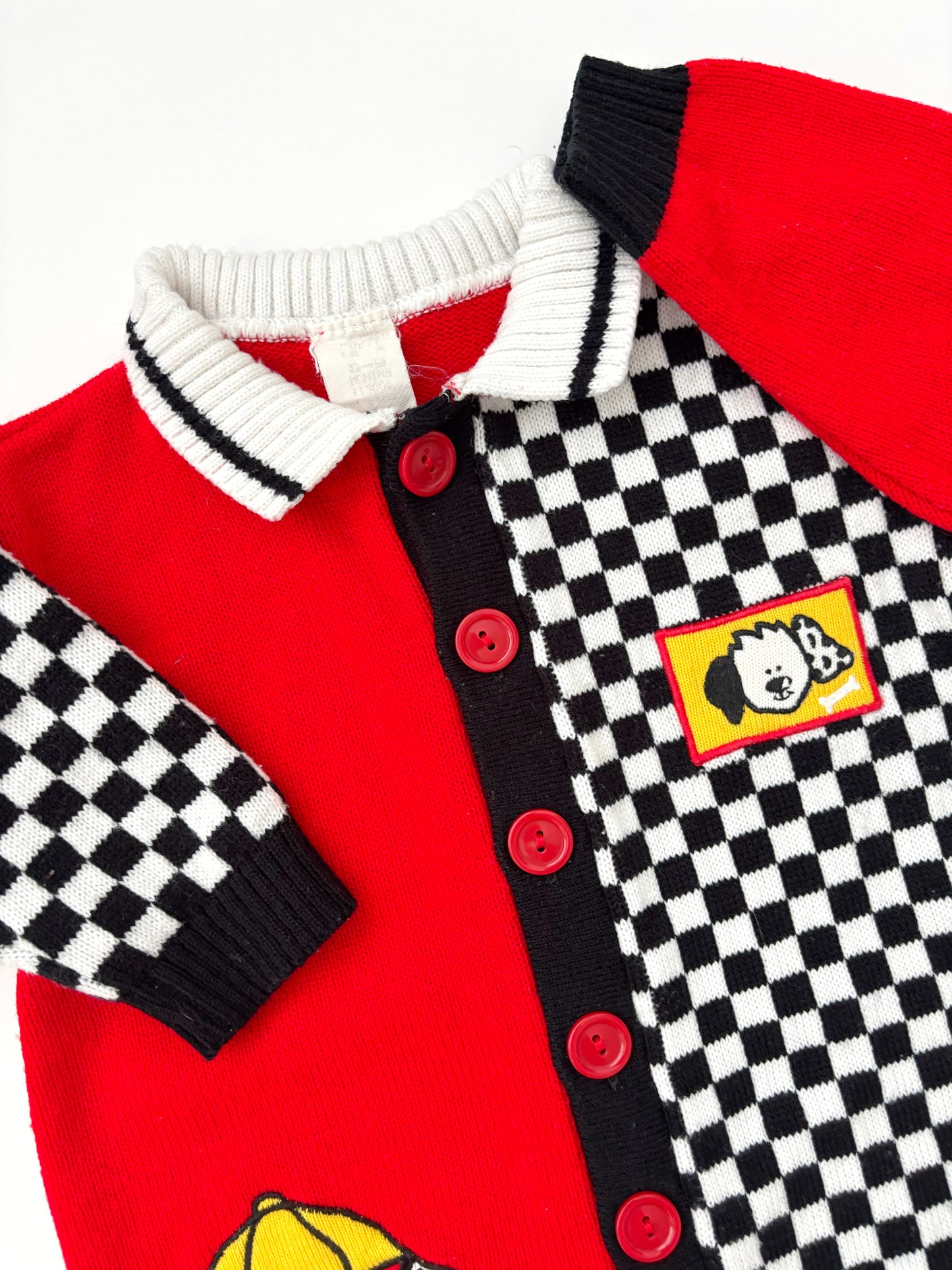Vintage Checkerboard All in One Age 6-12 Months