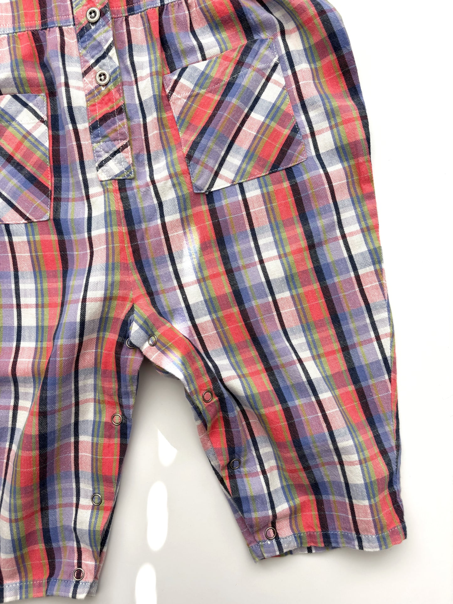 Vintage Check Romper Age 12-18 Months