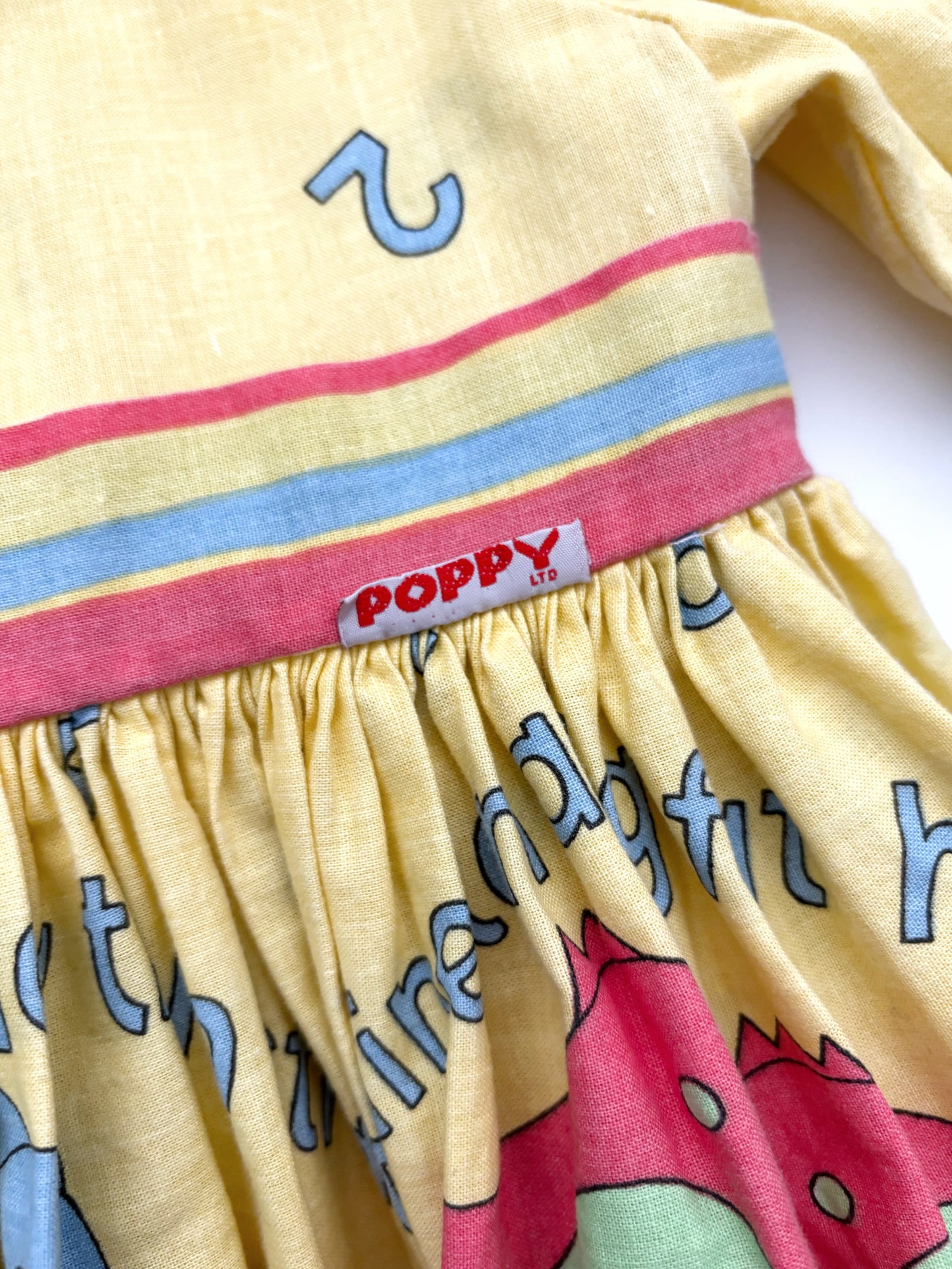 Poppy Dress Vintage Age 12 Months
