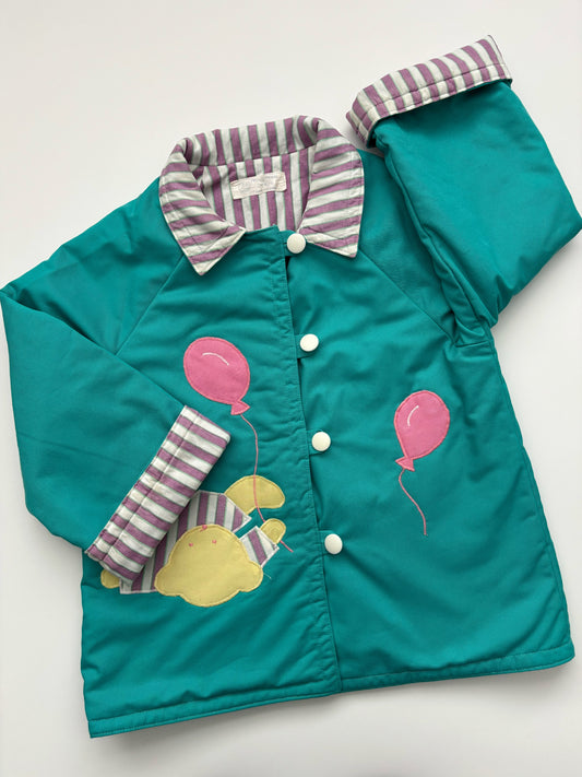 Vintage 90’s Teddybear Quilted Jacket Age 5