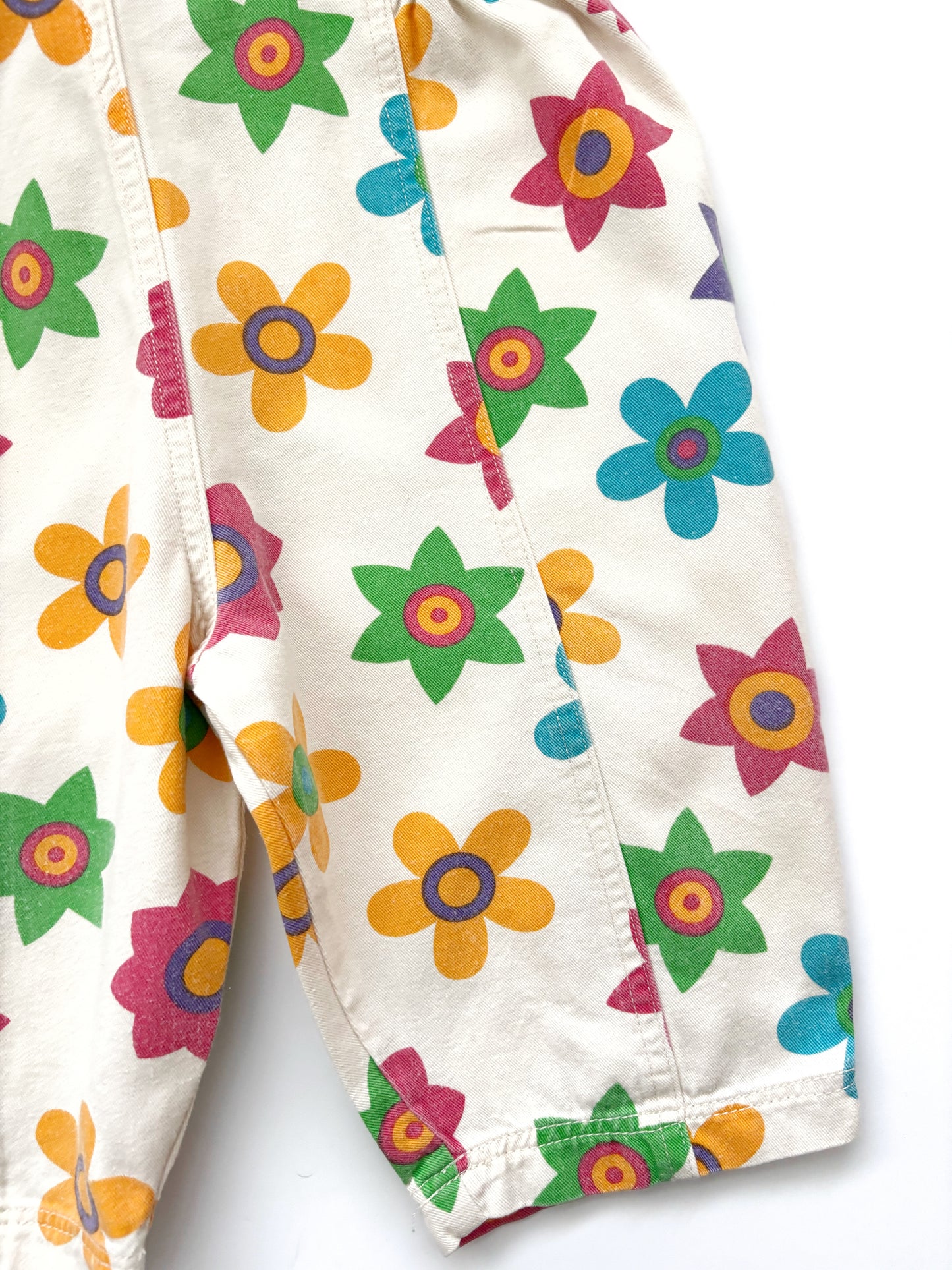 Vintage Floral Dungarees Age 12 Months +