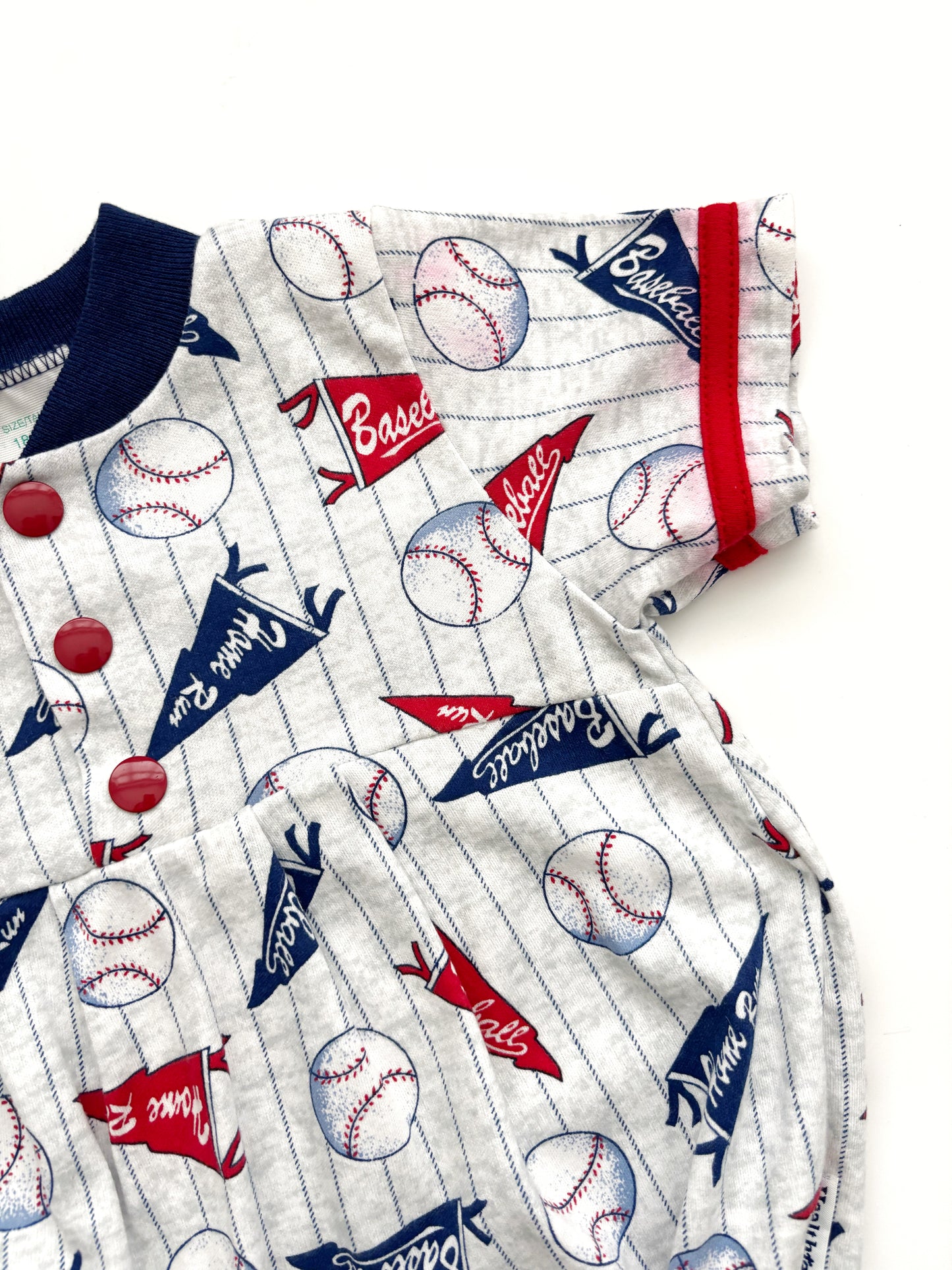 Vintage Healthtex Baseball Romper 18 Months