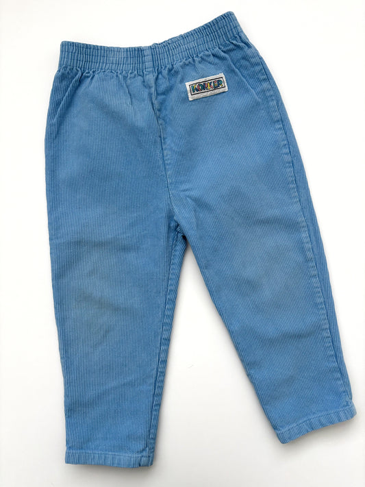 Light Blue Vintage Corduroy Trousers Age 18-24 Months