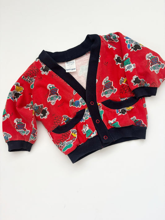 Vintage Jersey Cardigan Age 18 Months