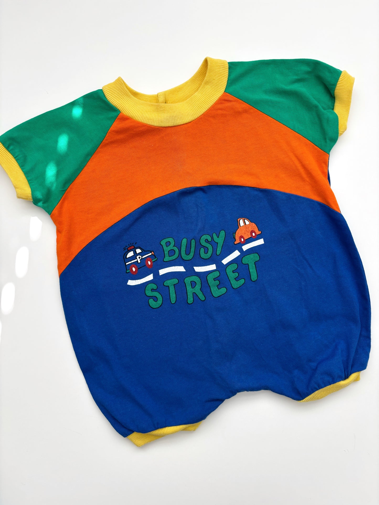 Busy Baby Romper - Vintage Age 1