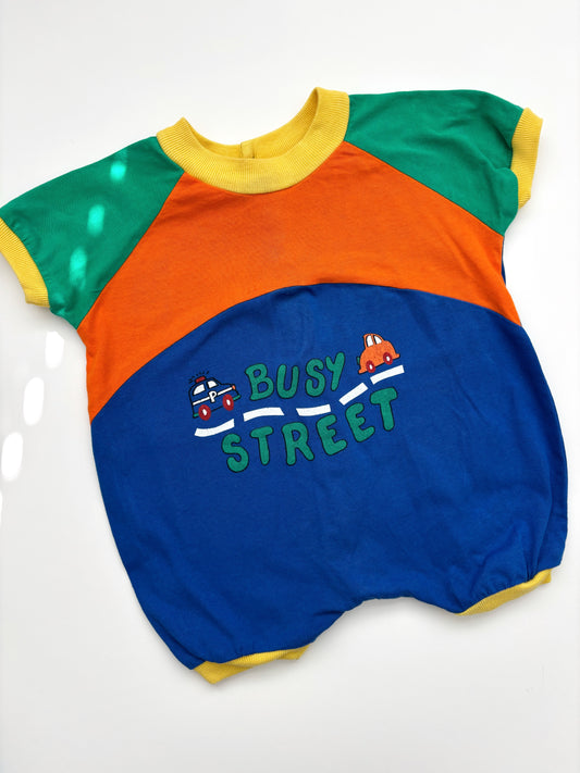 Busy Baby Romper - Vintage Age 1