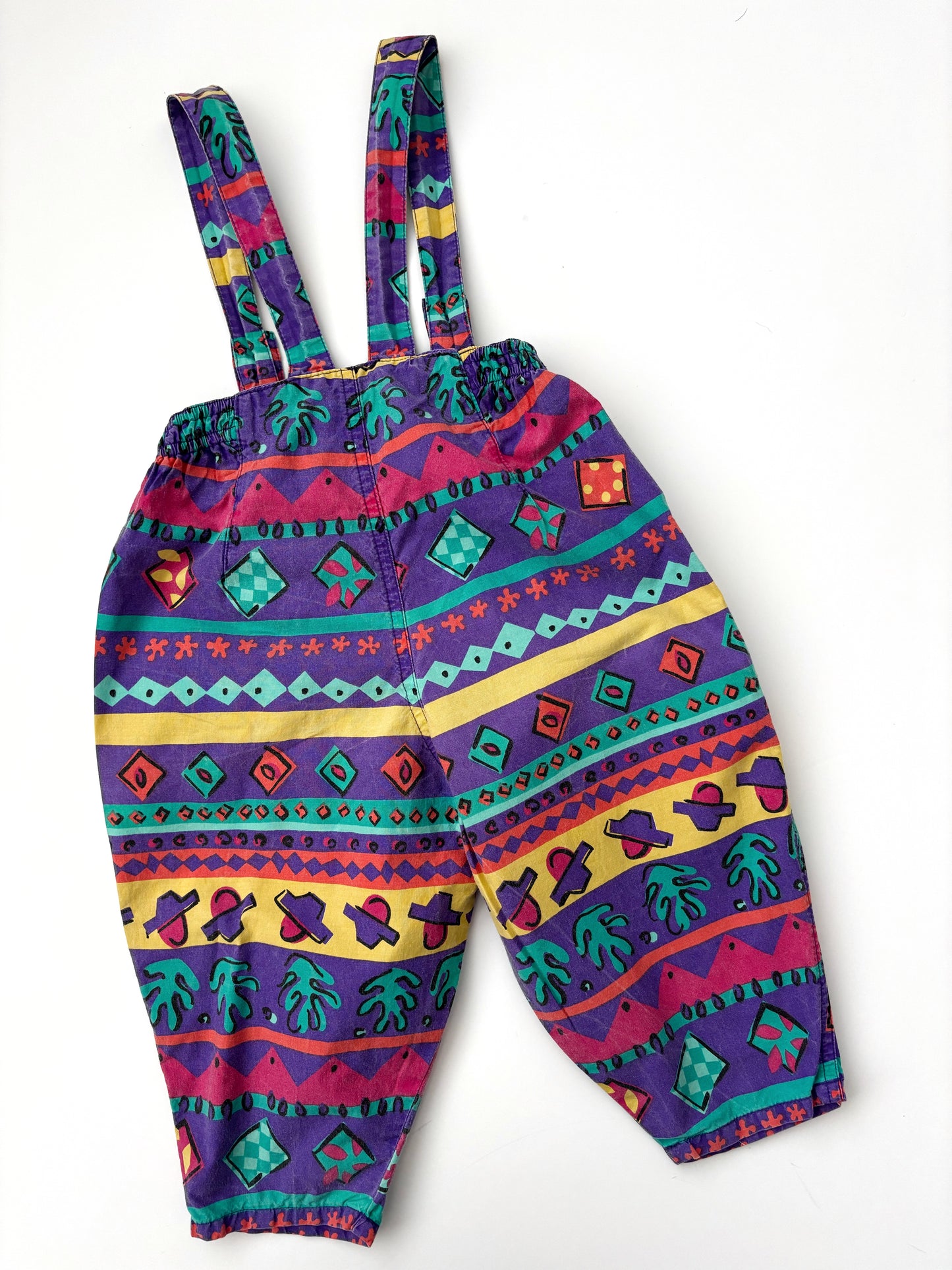 Vintage Aztec 1990’s Dungarees Age 12-18 Months