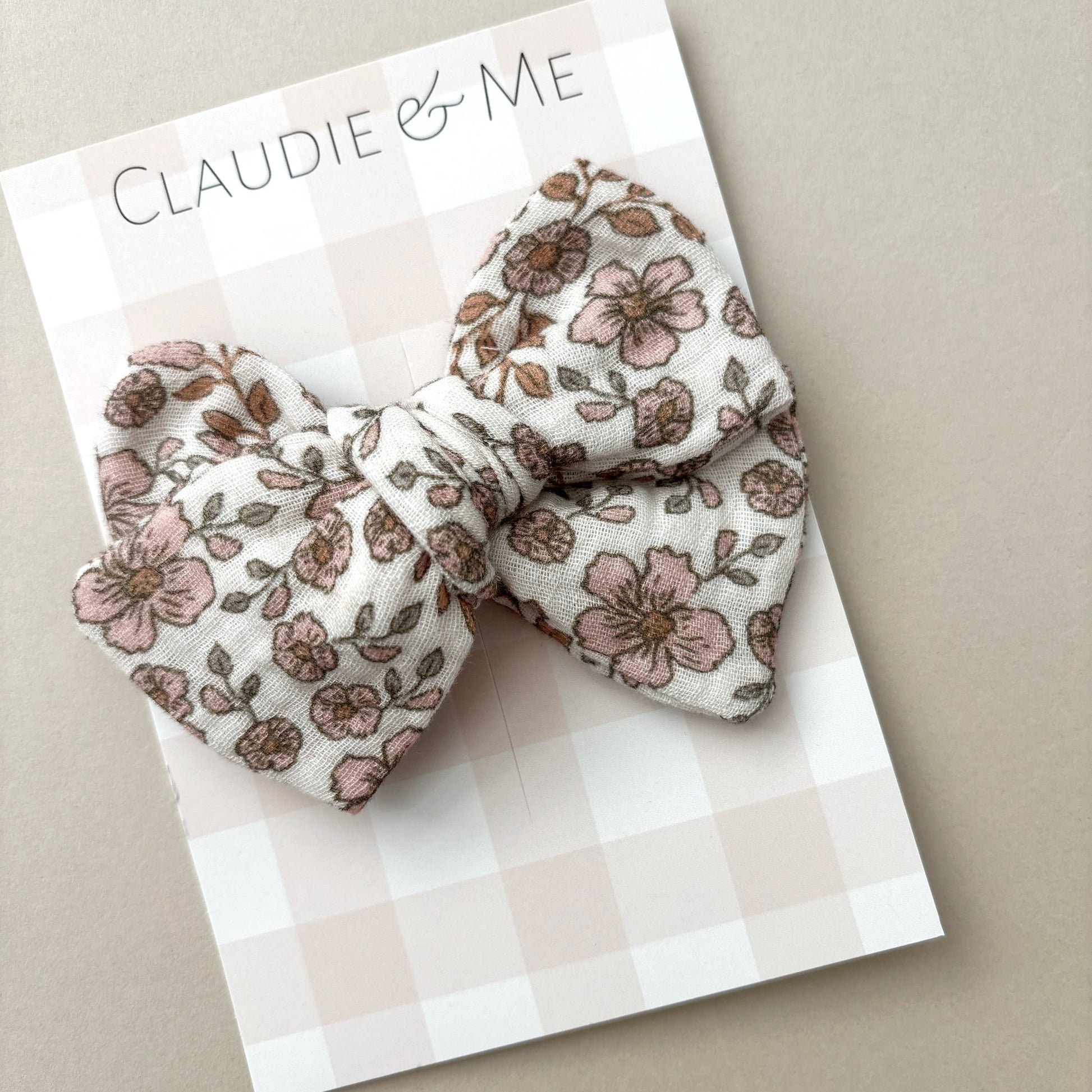 Floral Rose Hair Bow image 0