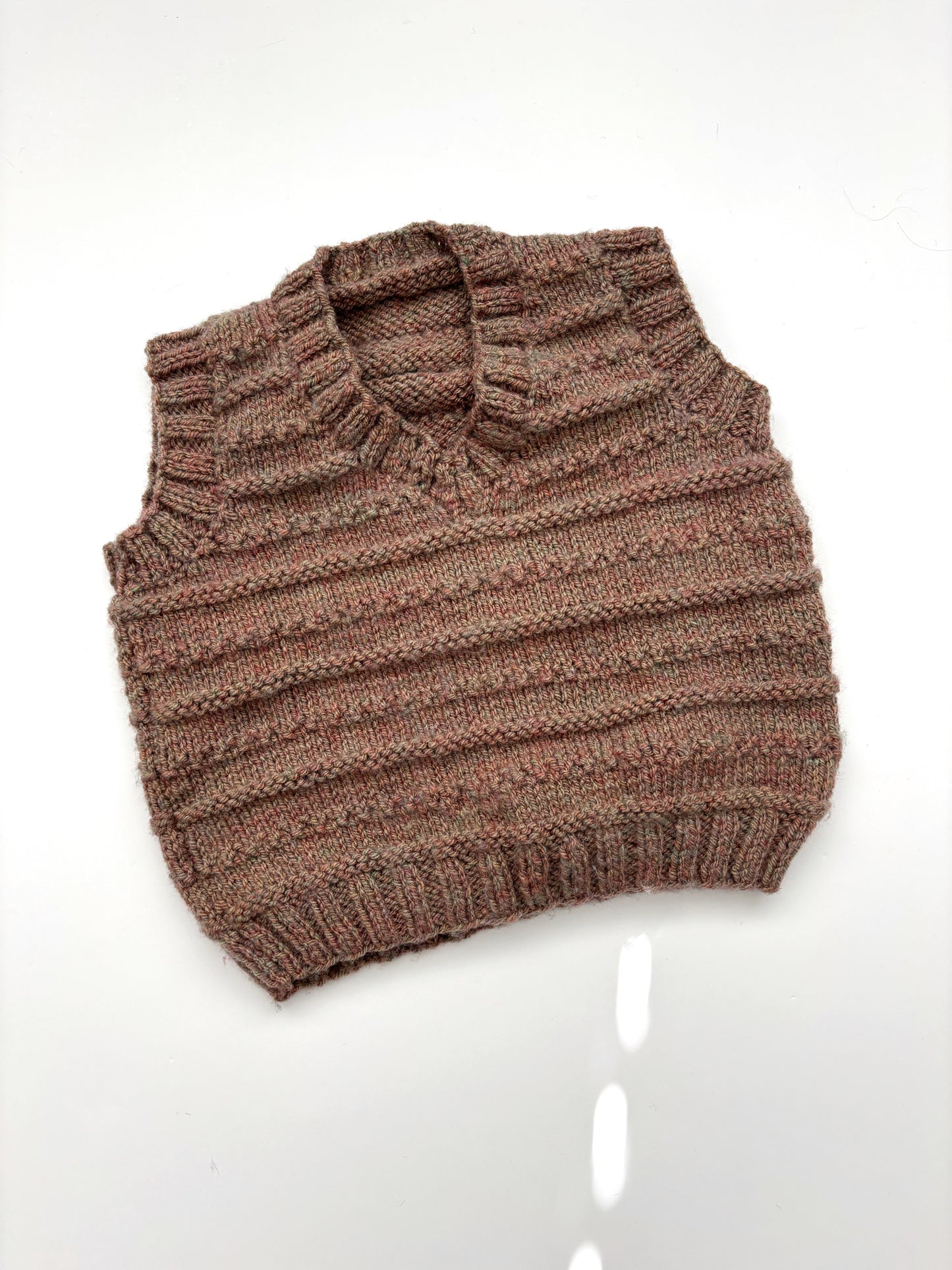 Neutral Handknit Vest Age 1-2 Years