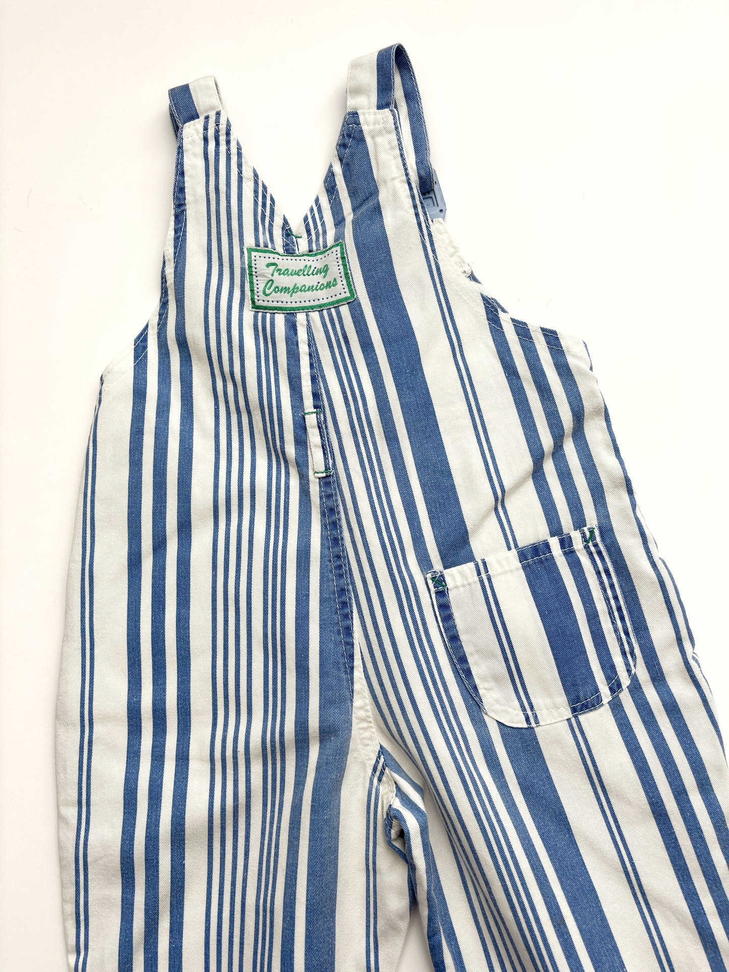 Vintage Stripe Dungarees Age 18-24 Months