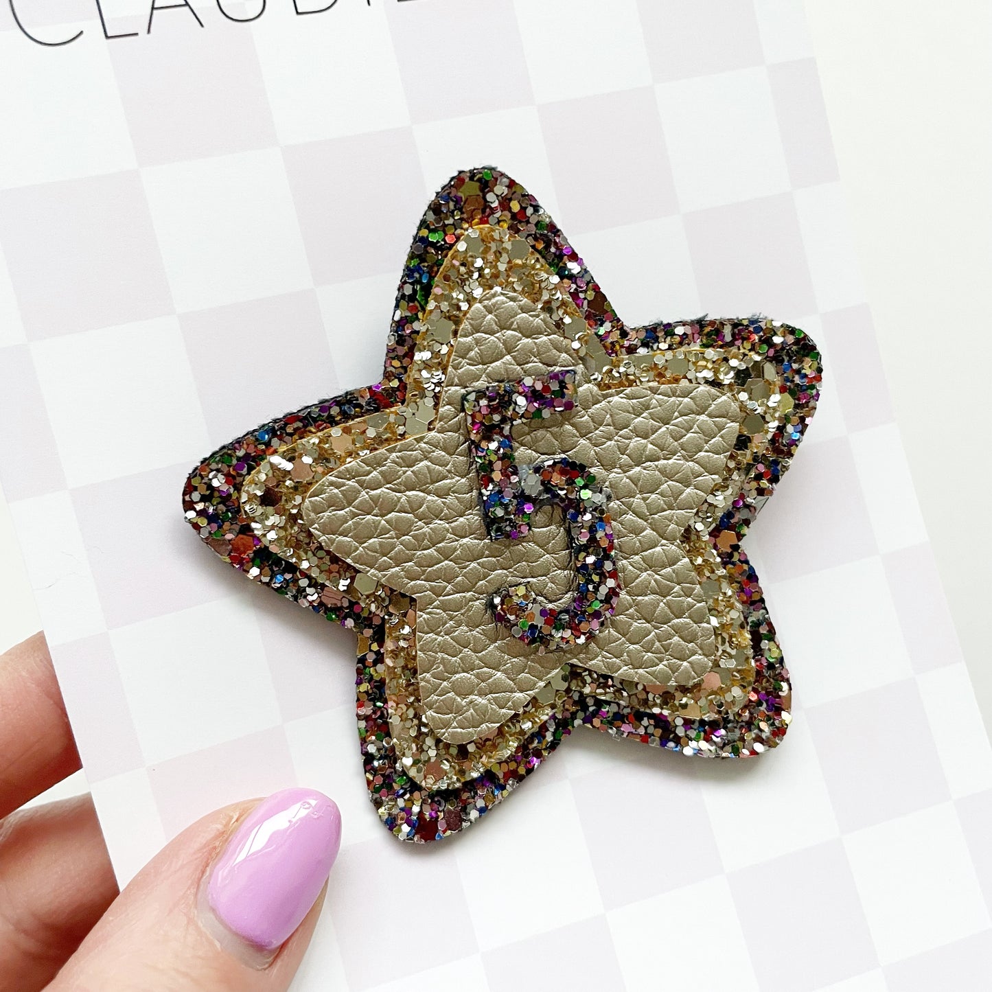 Glitter Age Birthday Badge