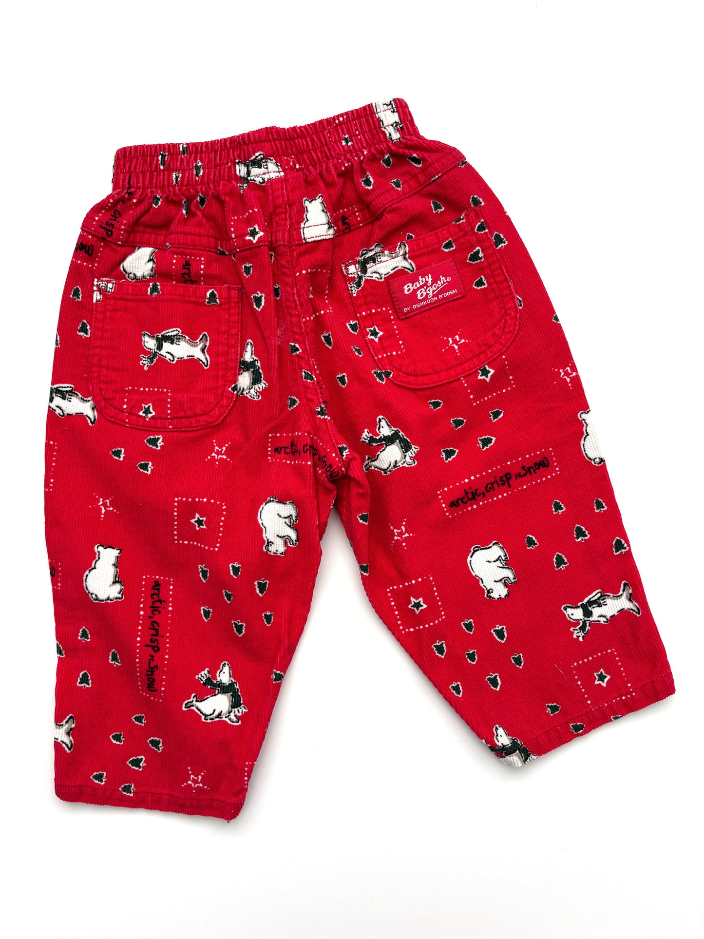 Oshkosh Polar Bear Corduroy Trousers Age 12 Months