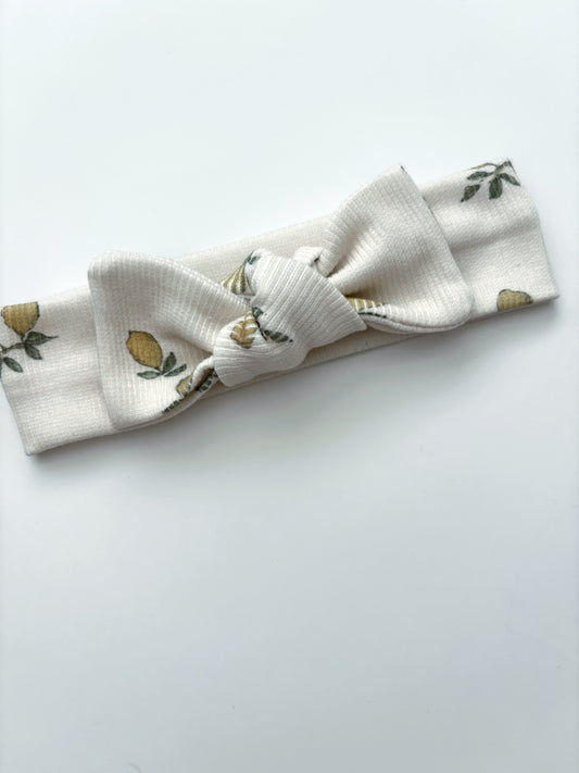 Lemon Topknot Headband