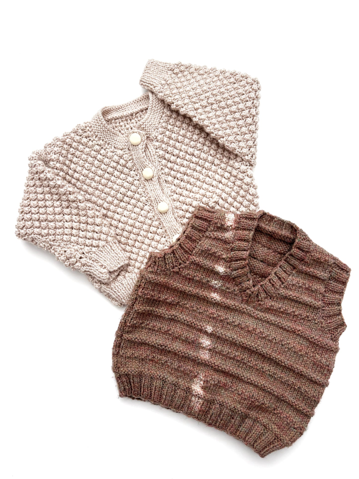 Neutral Handknit Vest Age 1-2 Years