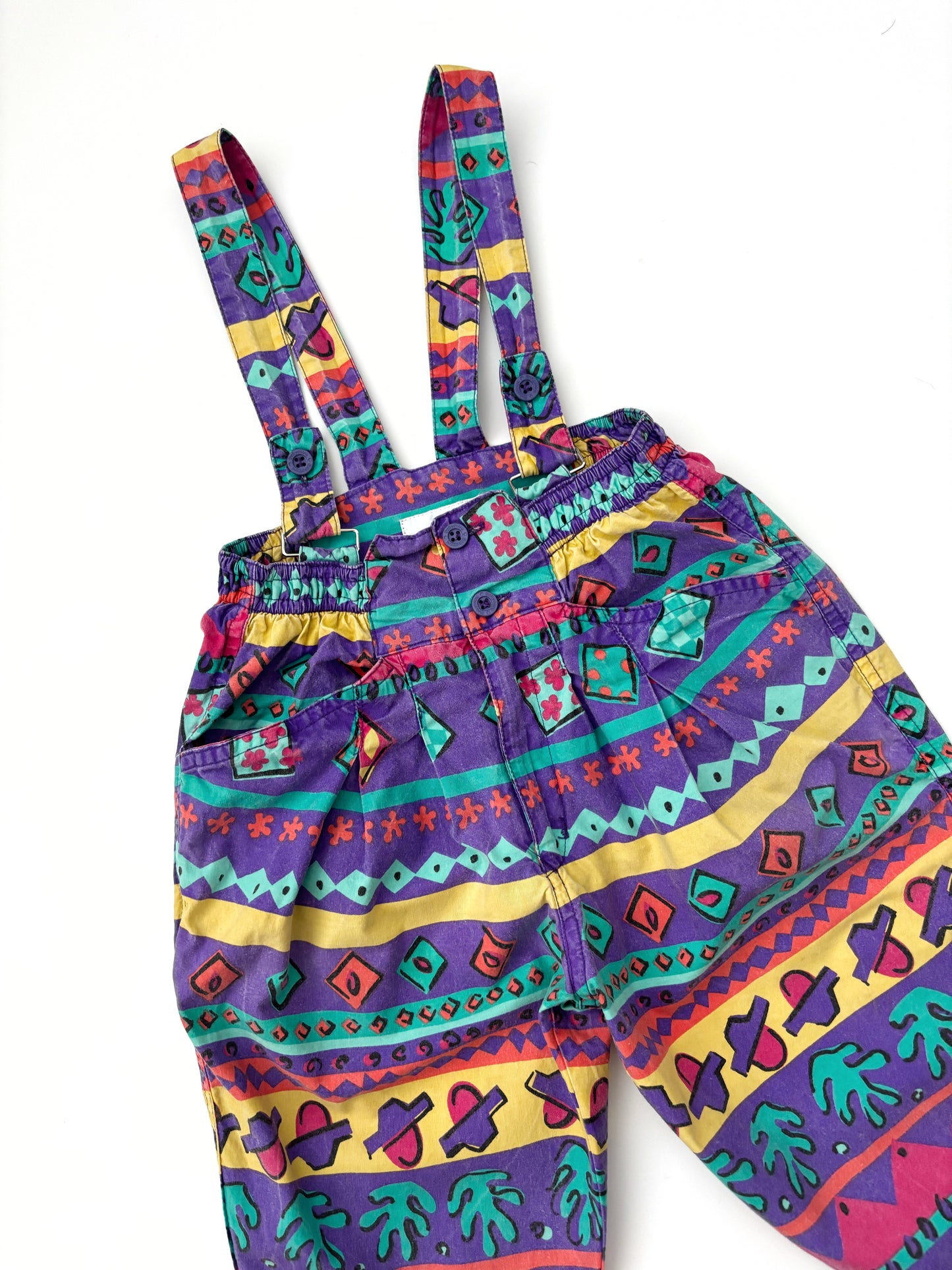 Vintage Aztec 1990’s Dungarees Age 12-18 Months