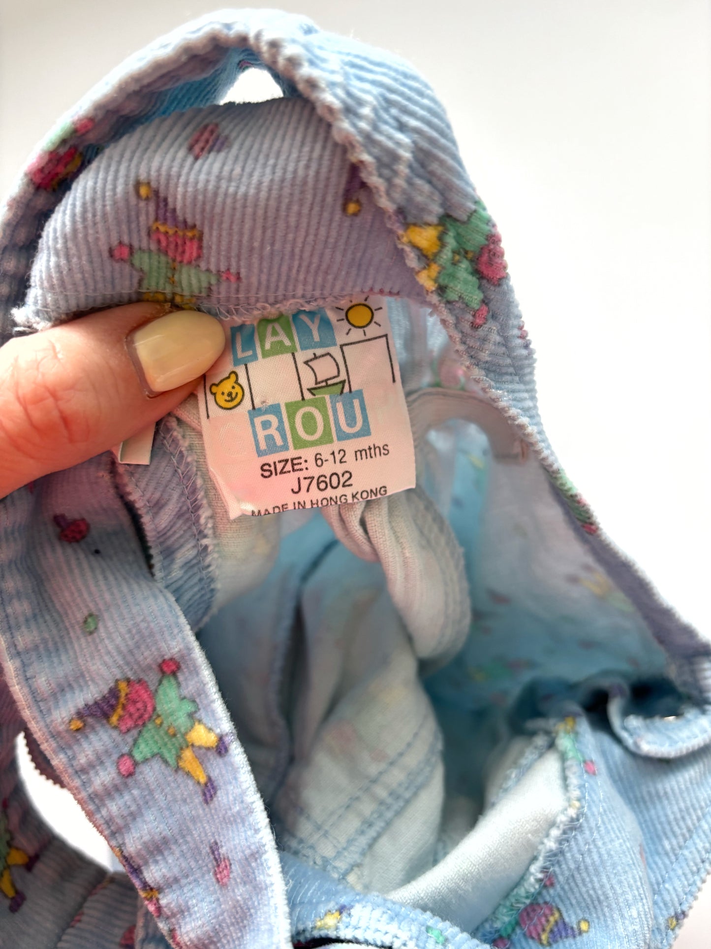 Rare Cartoon Dungarees Age 12 Months