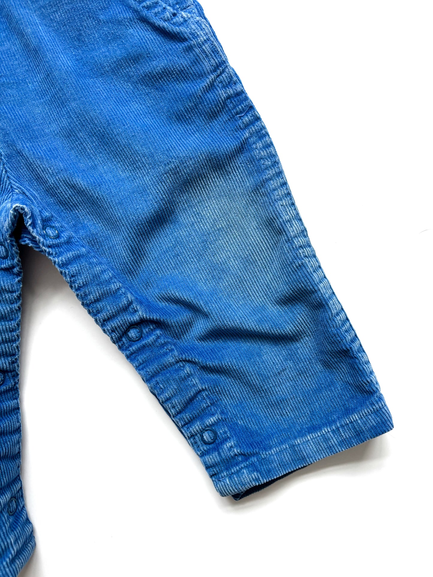 Blue Corduroy Pshkosh Dungarees Bright Blue Age 6-12 Months