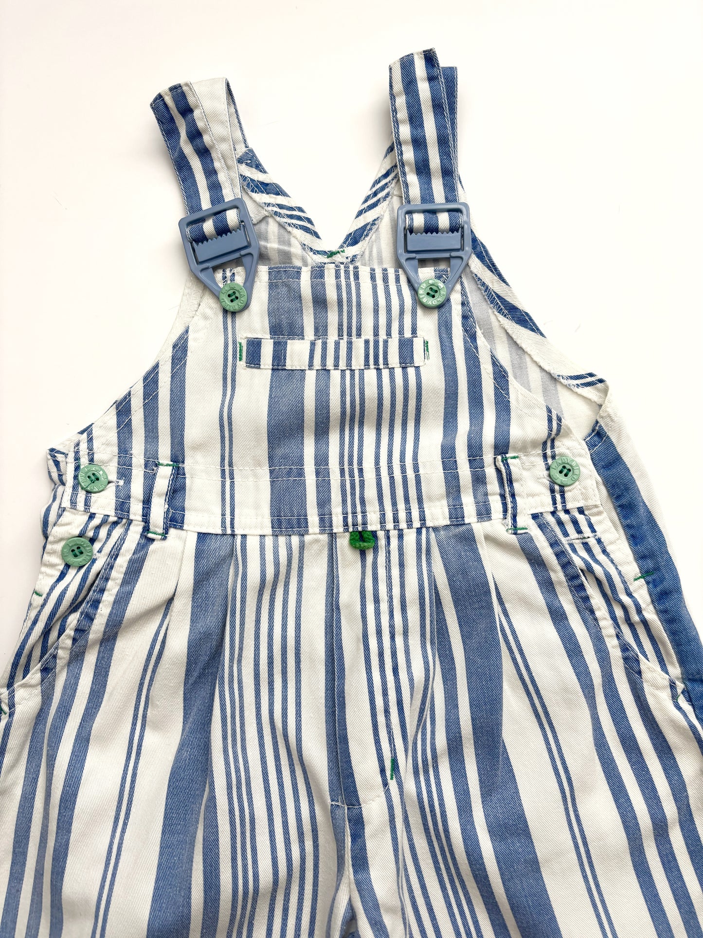 Vintage Stripe Dungarees Age 18-24 Months