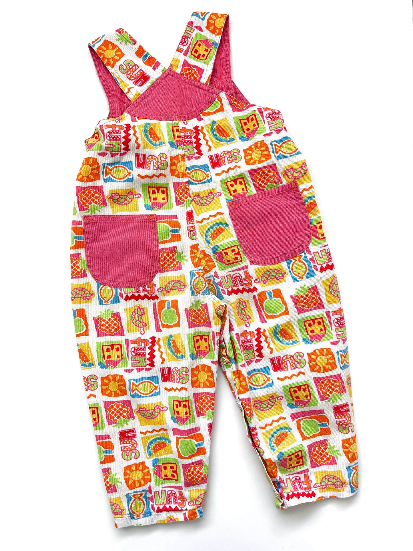 Vintage “Fun” Dungarees Age 12-18 Months