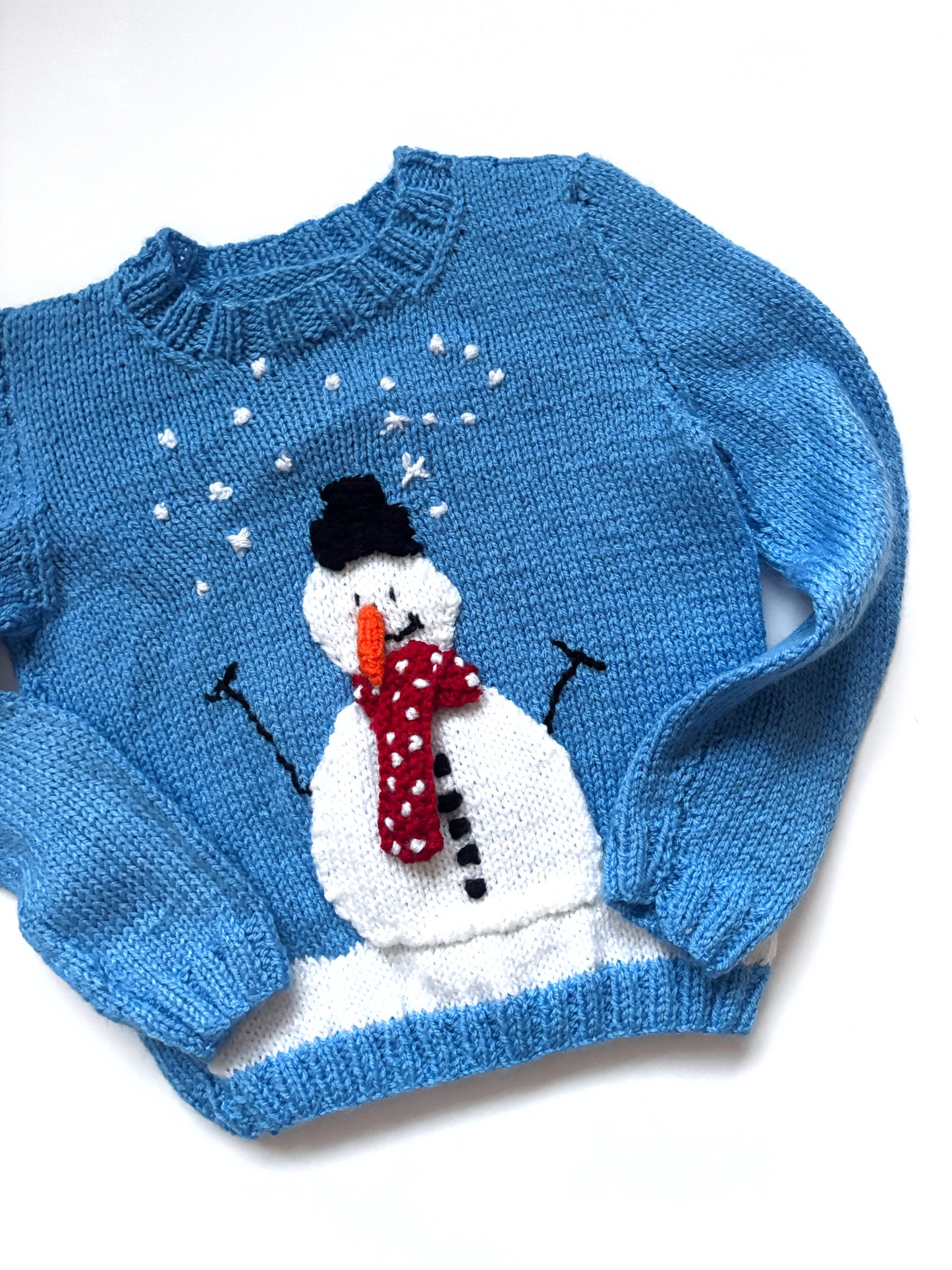 Handknit Festive Jumper Age 2-3 Years