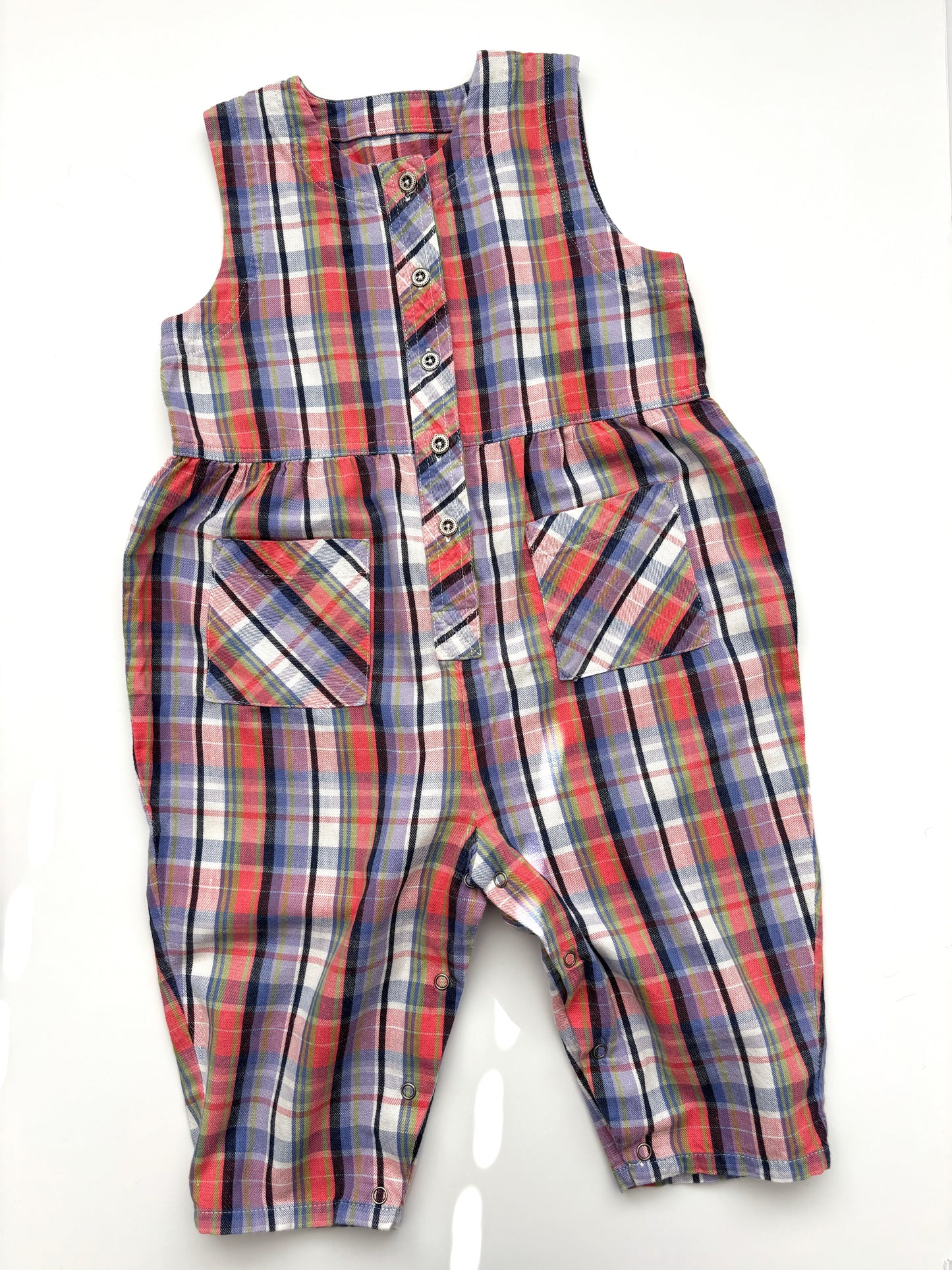 Vintage Check Romper Age 12-18 Months