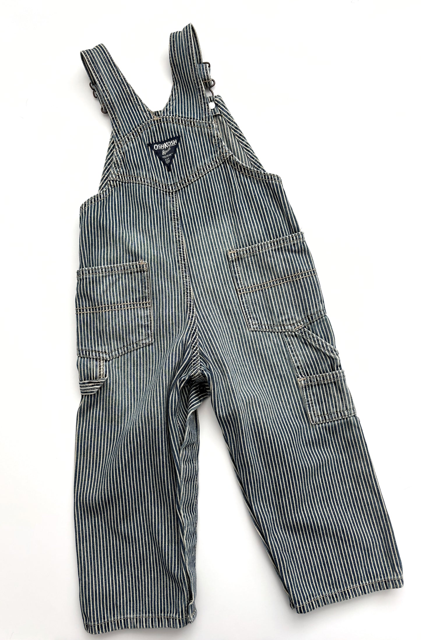 Stripe Oshkosh Dungarees Age 2 Years