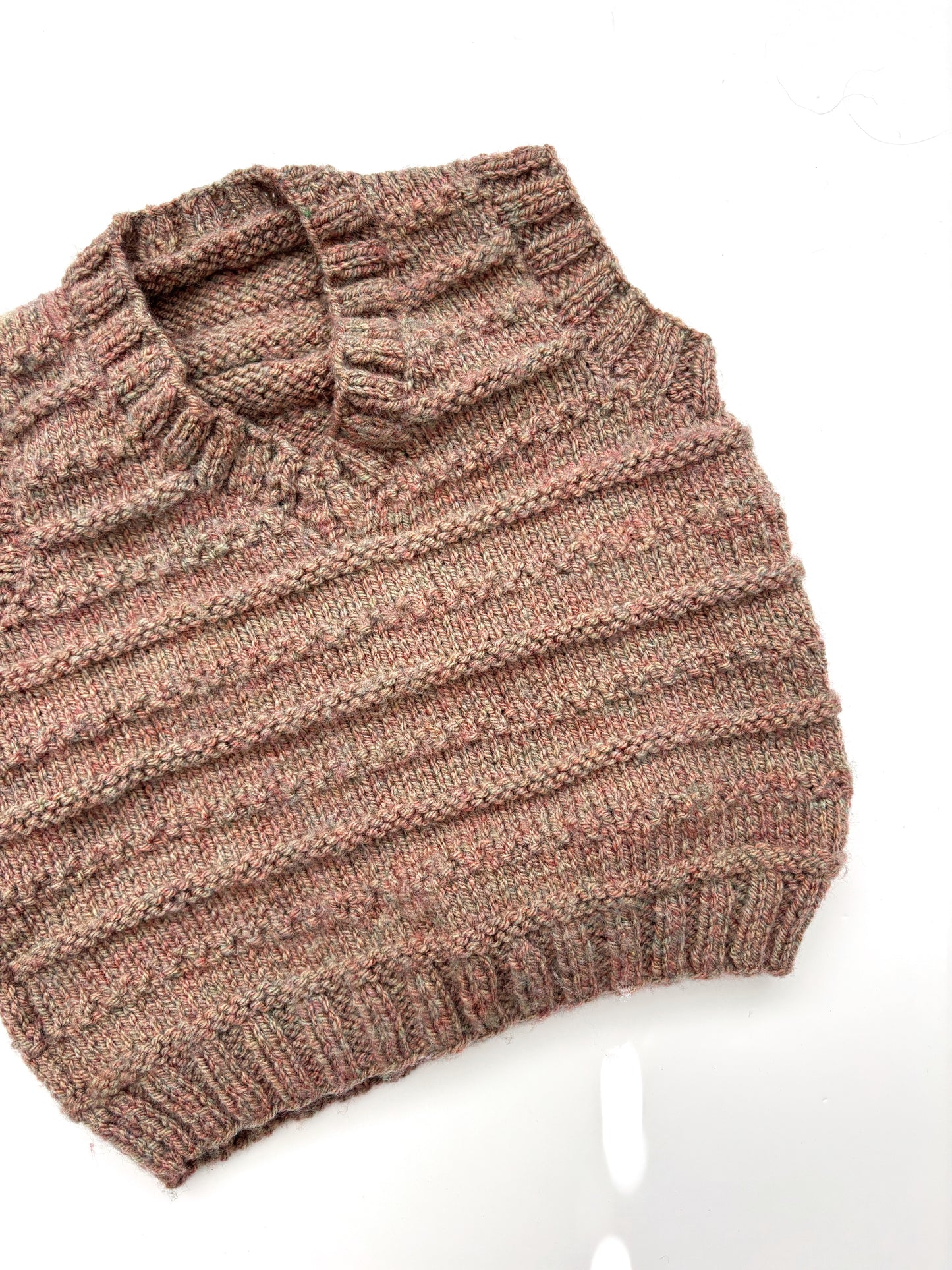 Neutral Handknit Vest Age 1-2 Years