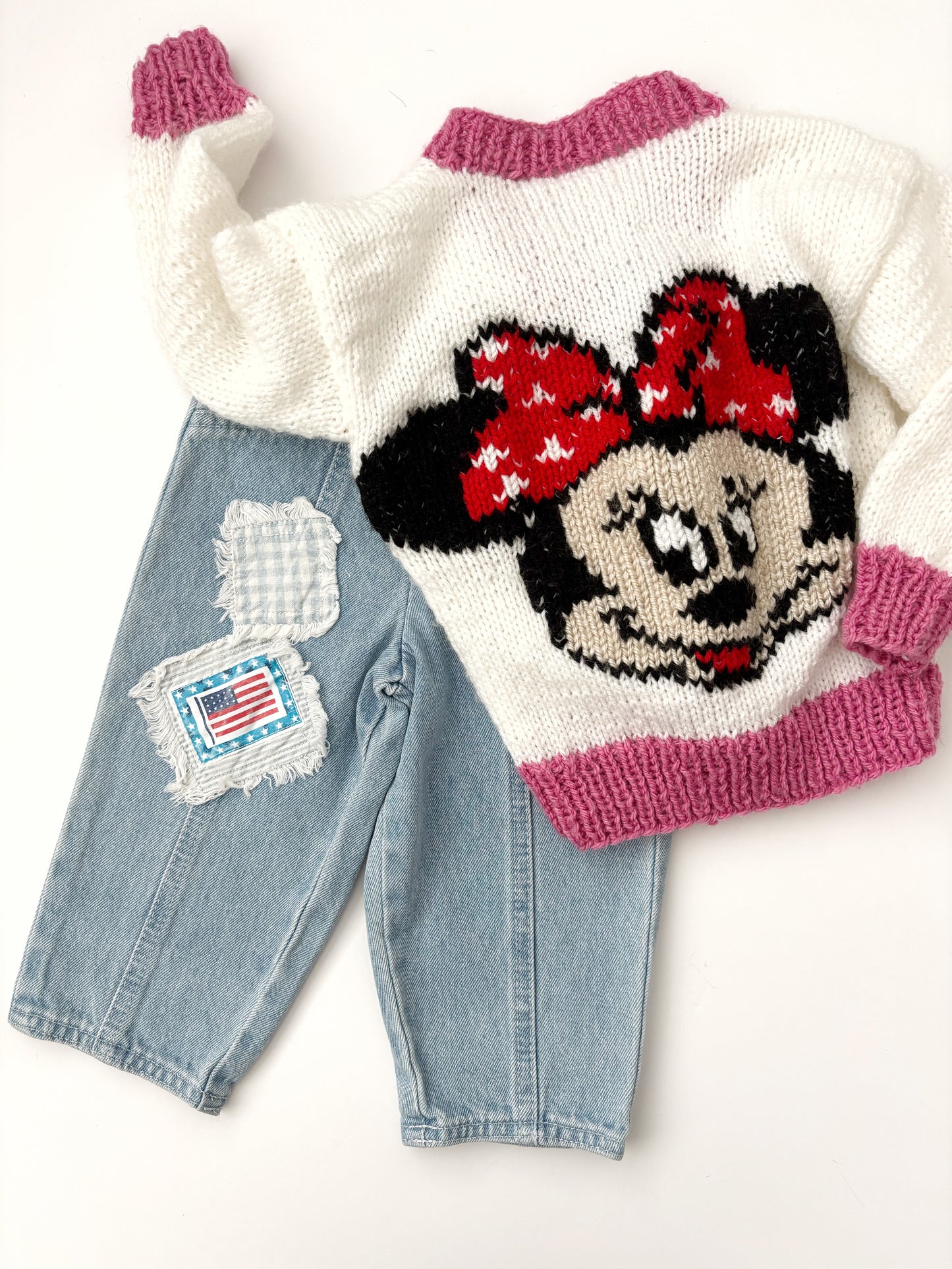 Mini Mouse Handknit Cardigan 2-3 Years