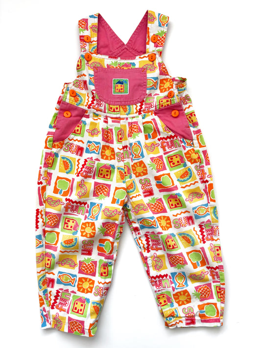 Vintage “Fun” Dungarees Age 12-18 Months