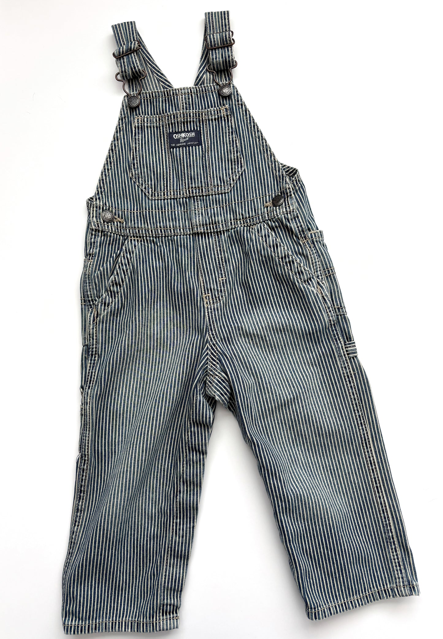 Stripe Oshkosh Dungarees Age 2 Years