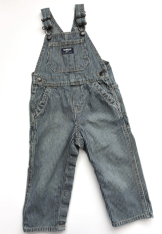 Stripe Oshkosh Dungarees Age 2 Years