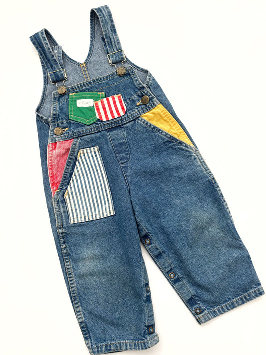 Cutecumber USA Vintage Dungarees Age 18 Months