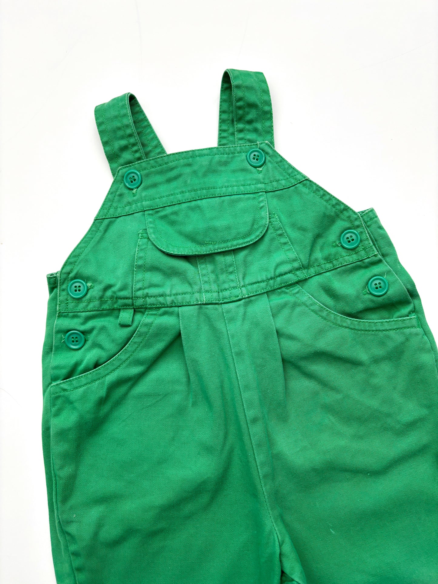 Green Adams Dungarees Age 0-6 Months