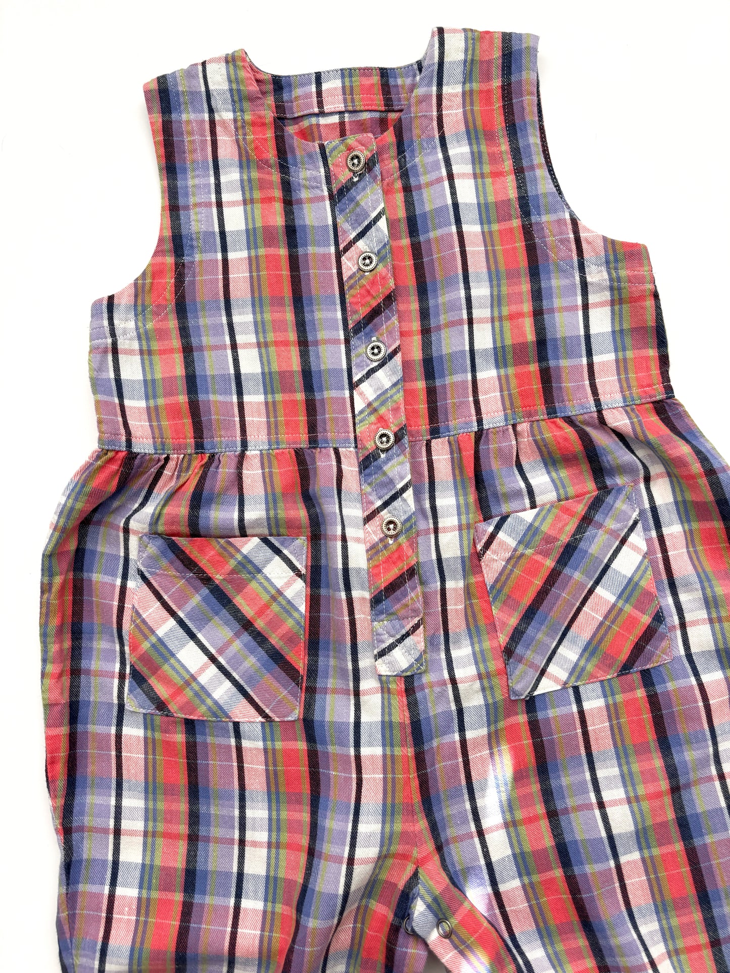Vintage Check Romper Age 12-18 Months
