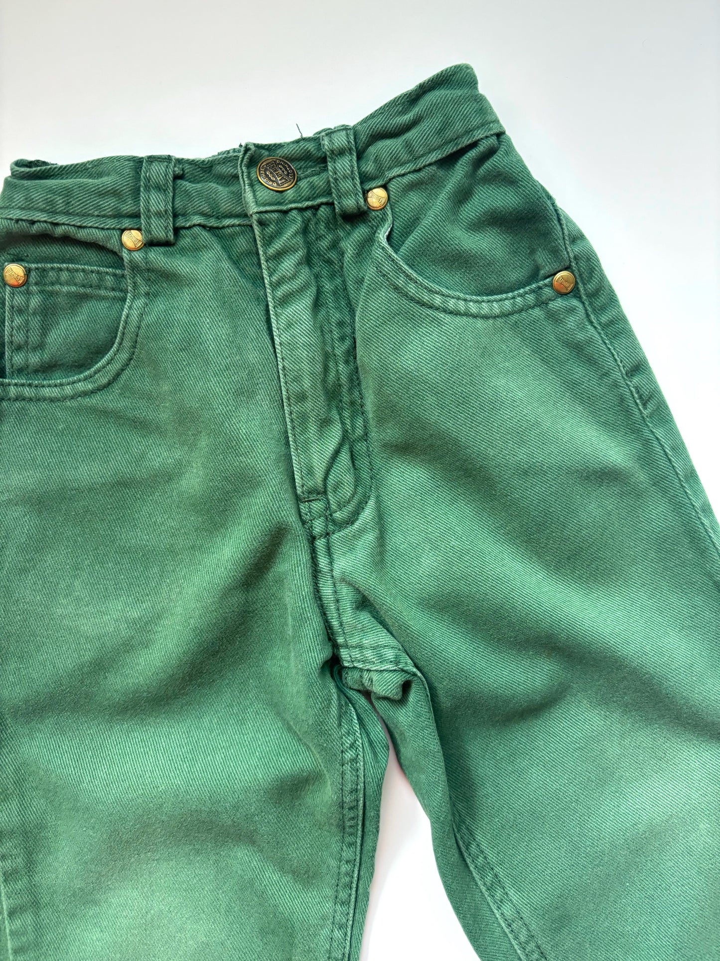 Vintage Green Jeans Age 2-3