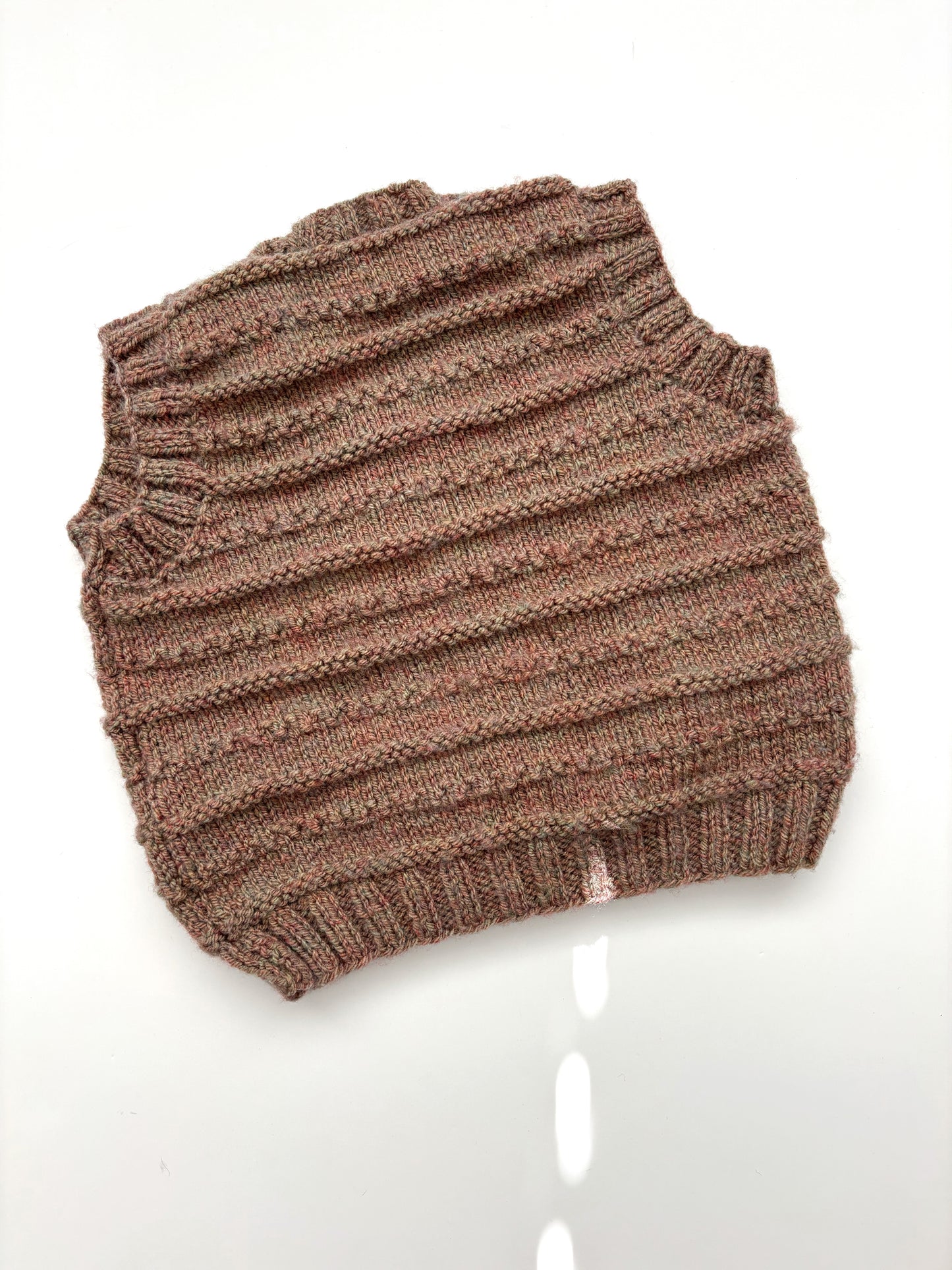 Neutral Handknit Vest Age 1-2 Years