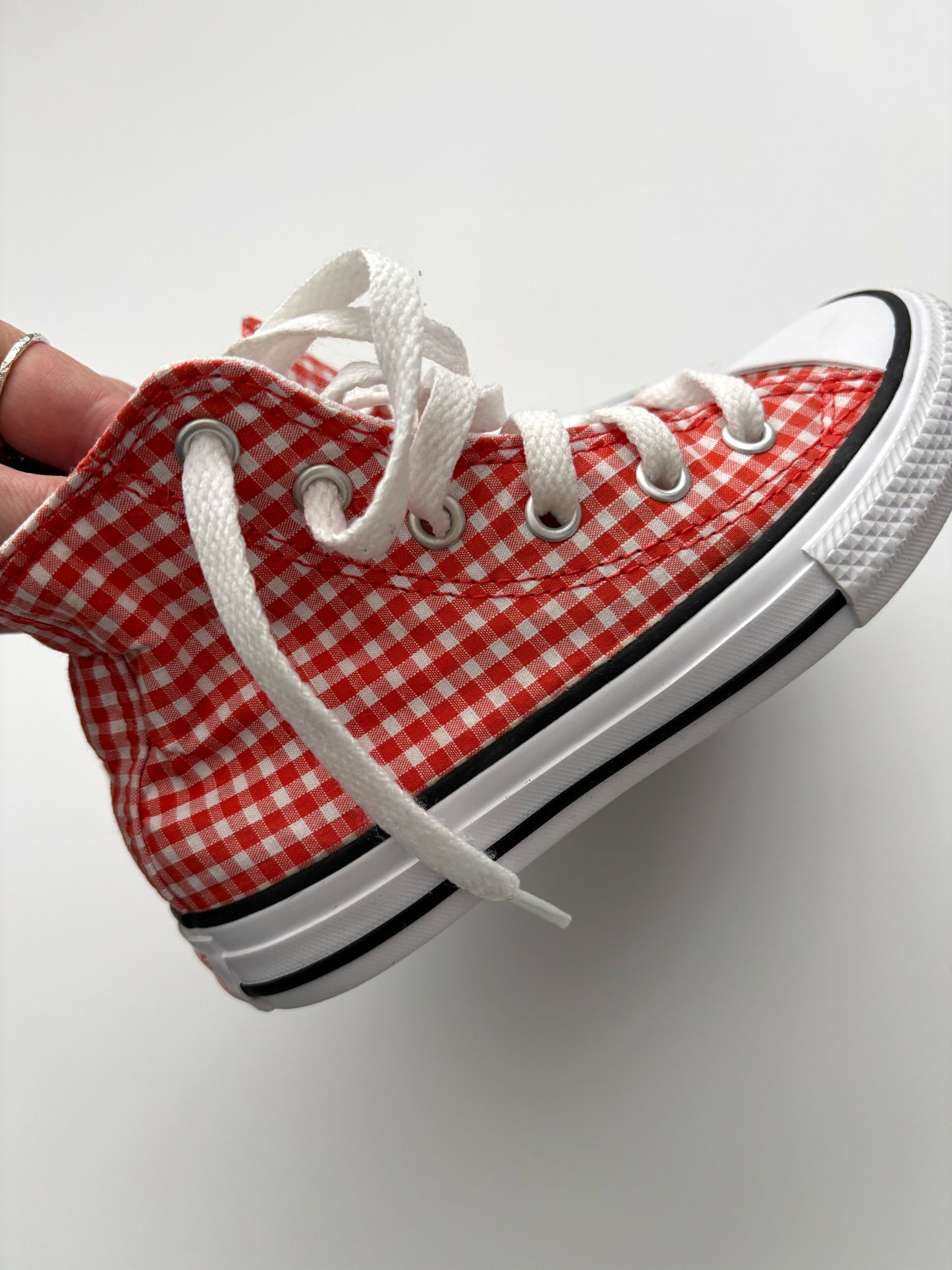 Gingham Converse Trainers