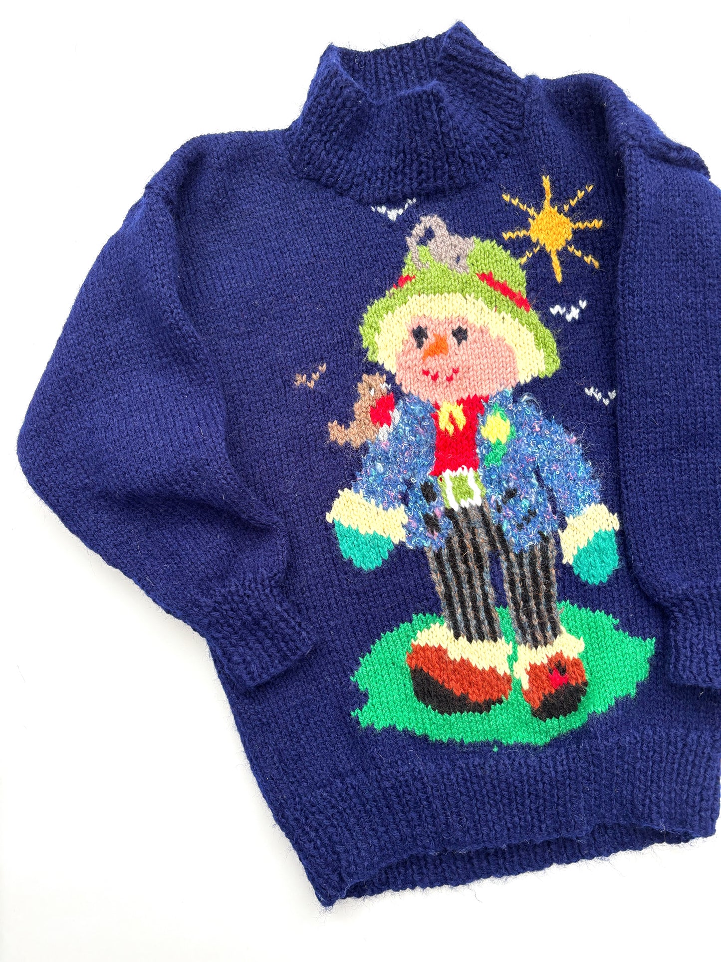 Handknit 90’s Scarecrow Jumper Age 3