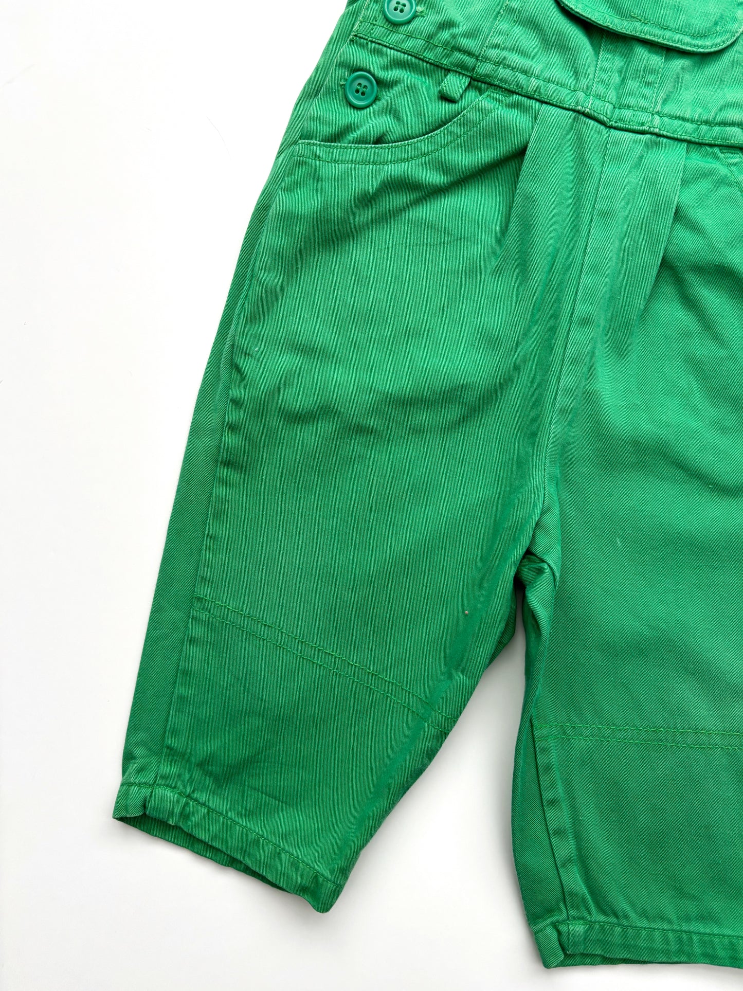 Green Adams Dungarees Age 0-6 Months