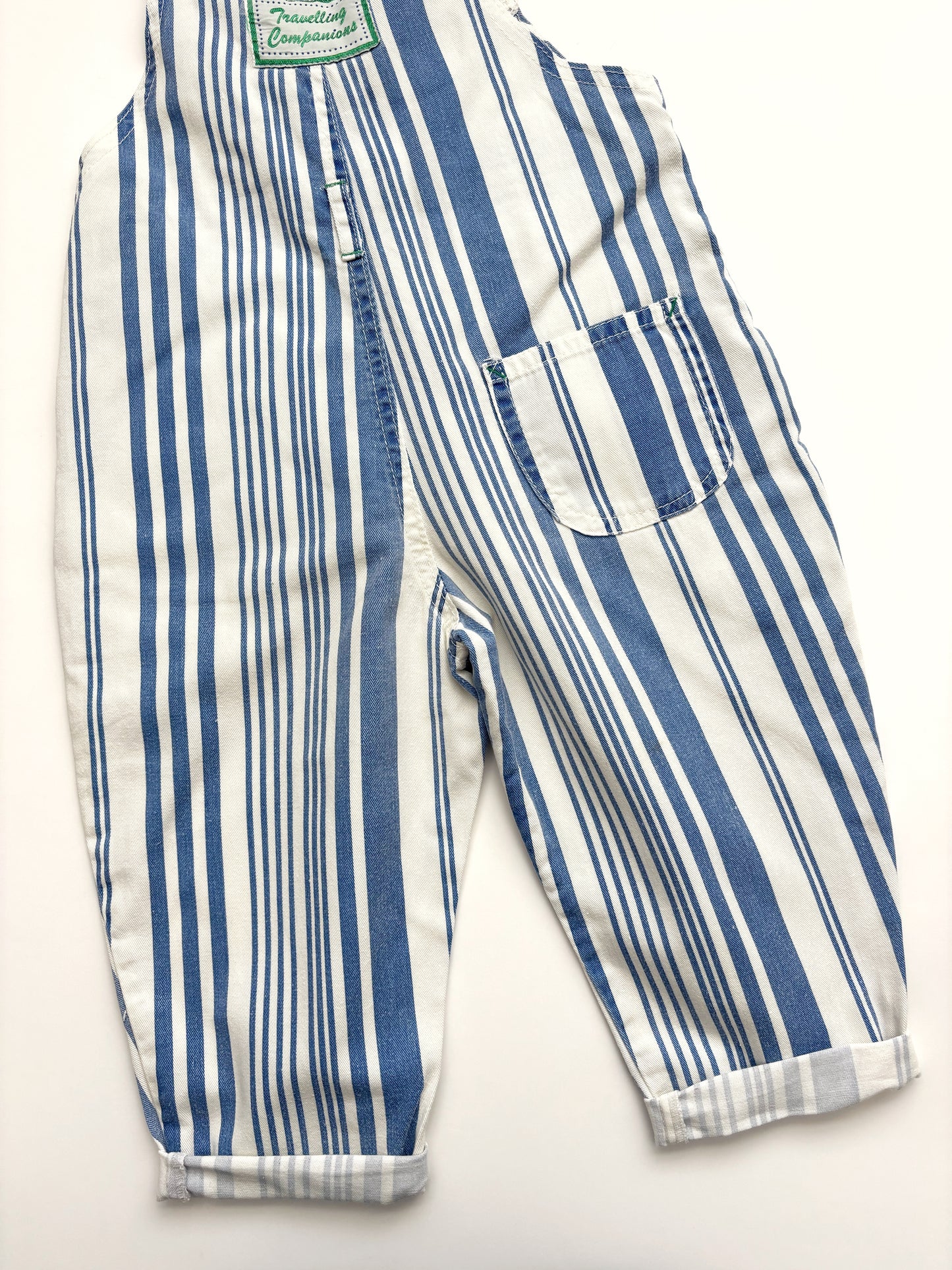 Vintage Stripe Dungarees Age 18-24 Months