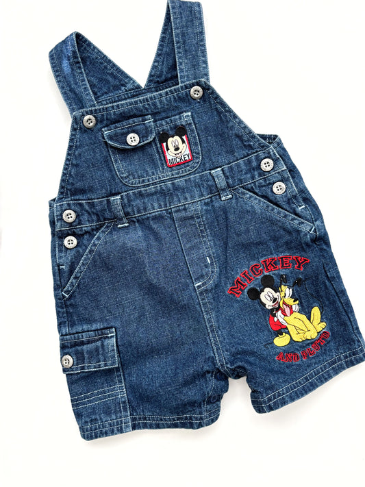 Y2K Disney Shortie Dungarees 6-9 Months