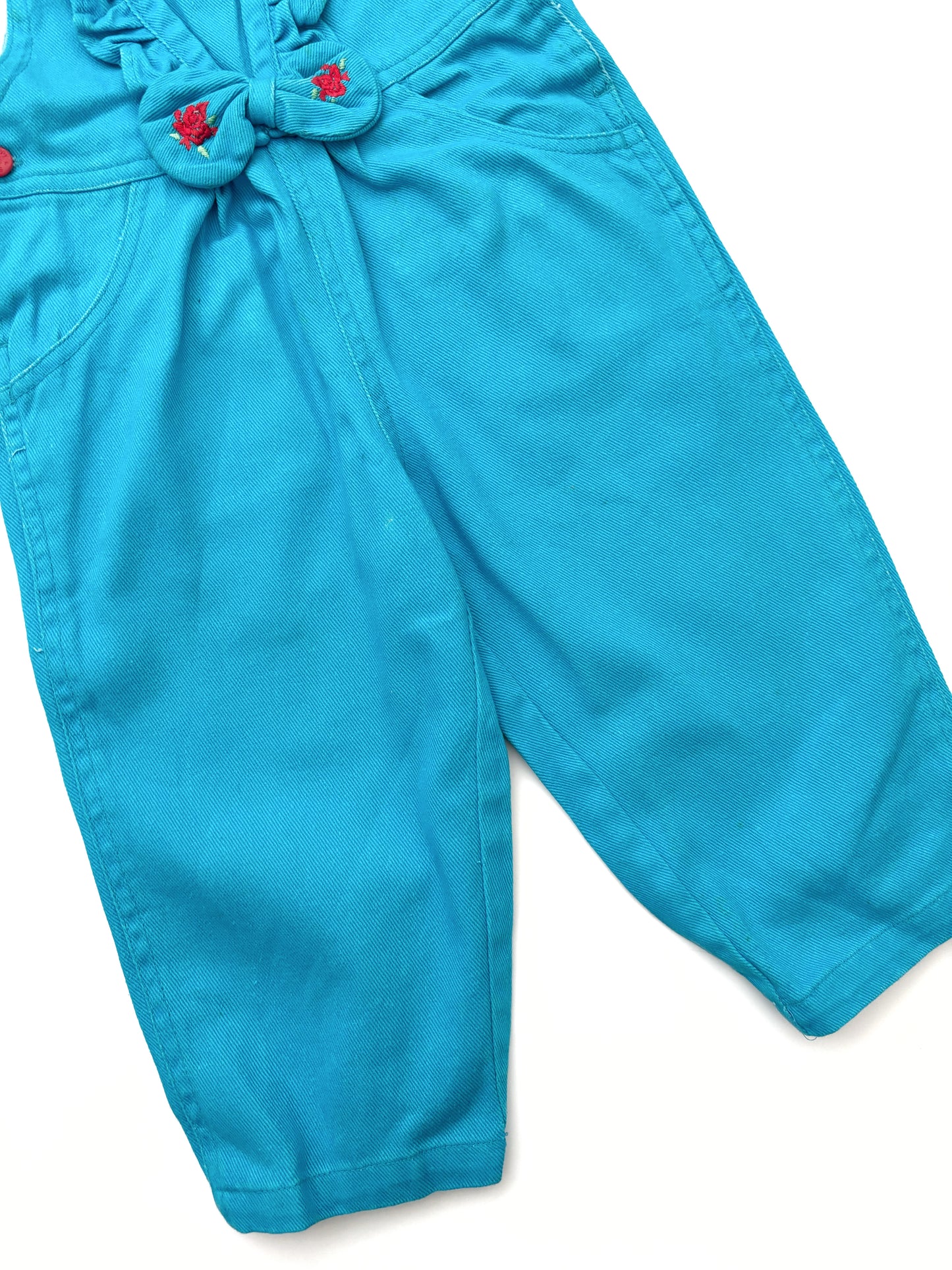 Vintage Blue Dungarees Age 2 Years