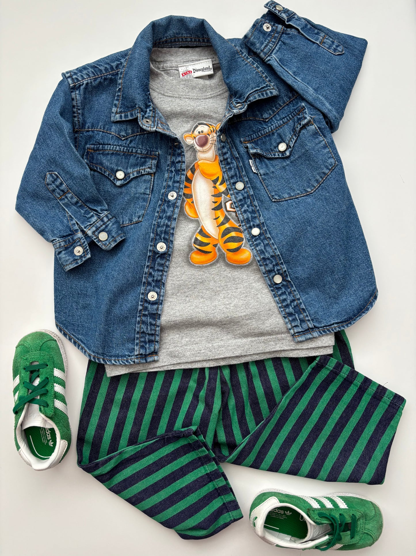 Children’s Vintage Clothing
Winnie the Pooh T-shirt 
Levi’s denim shirt 