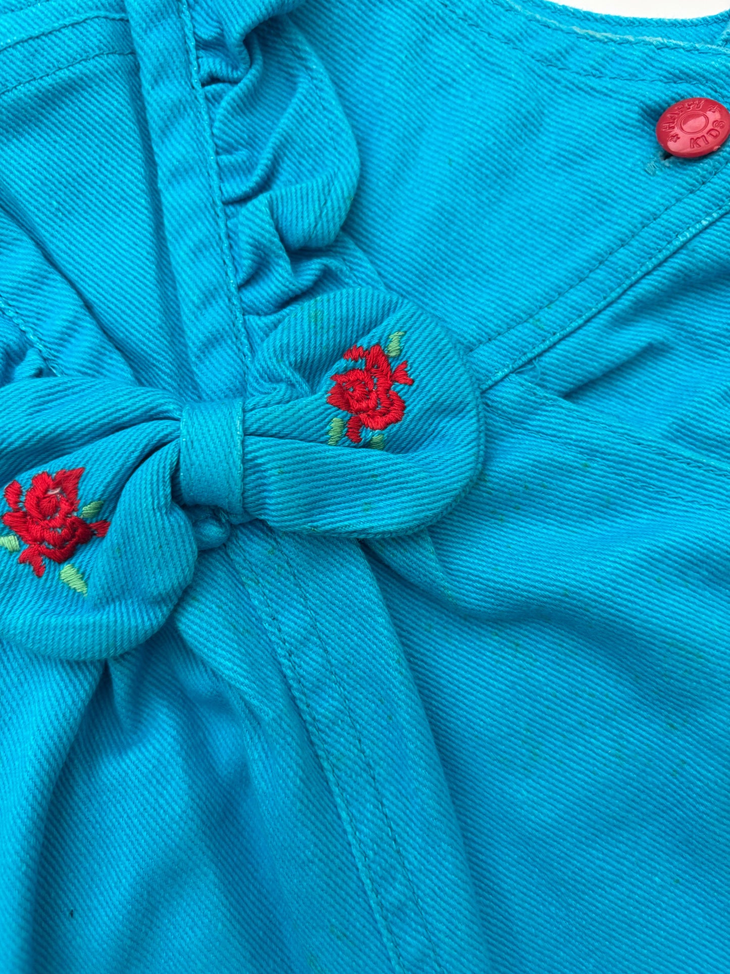 Vintage Blue Dungarees Age 2 Years