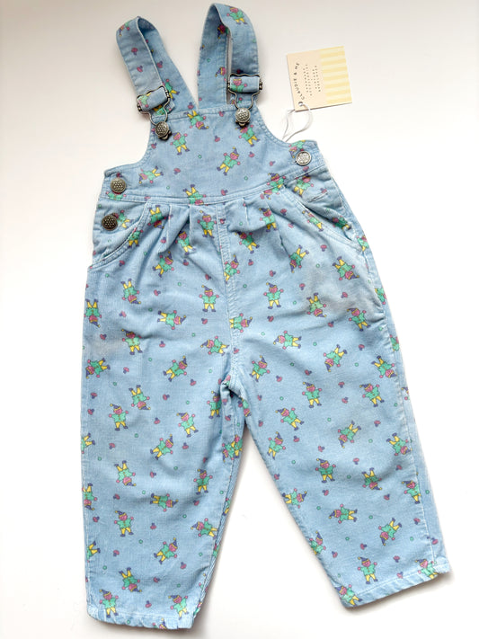 Rare Cartoon Dungarees Age 12 Months