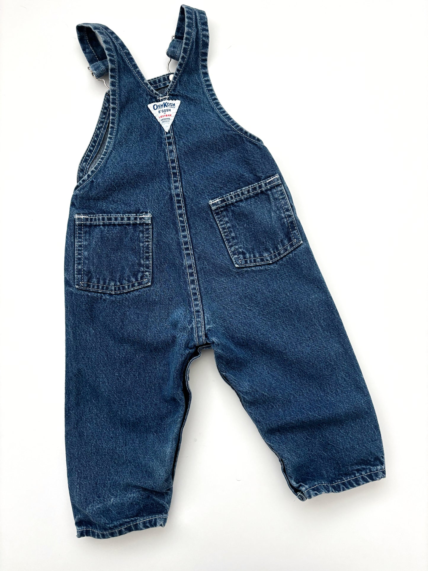 Vintage Blue Denim Oshkosh Dungarees Age 2 Years