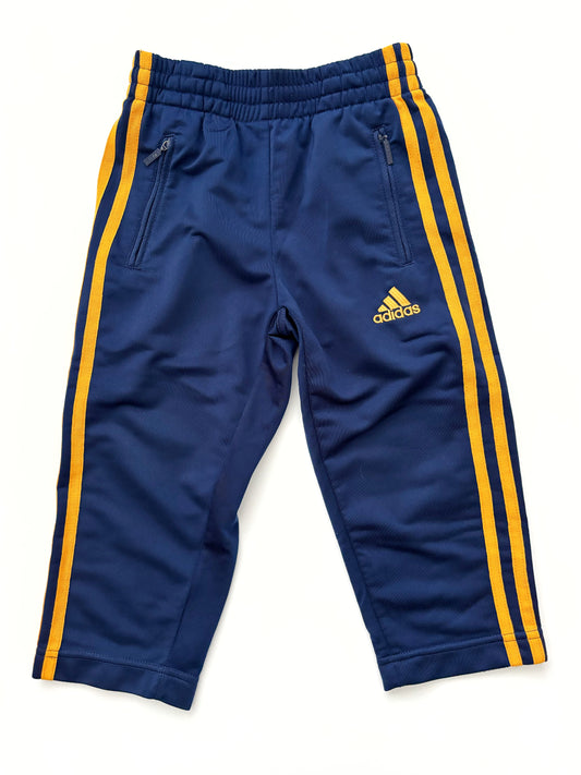 Vintage Adidas Tracksuit Bottoms Navy & Mustard Age 3-4 Years