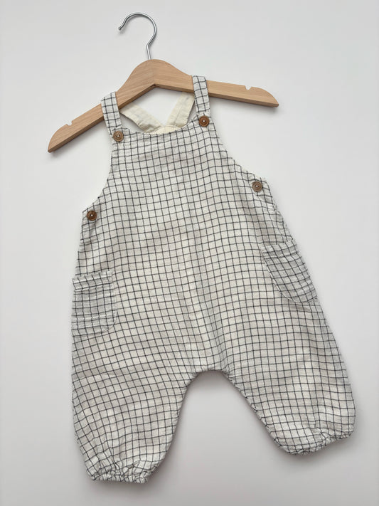 Zara Check Romper Age 6-9 Months
